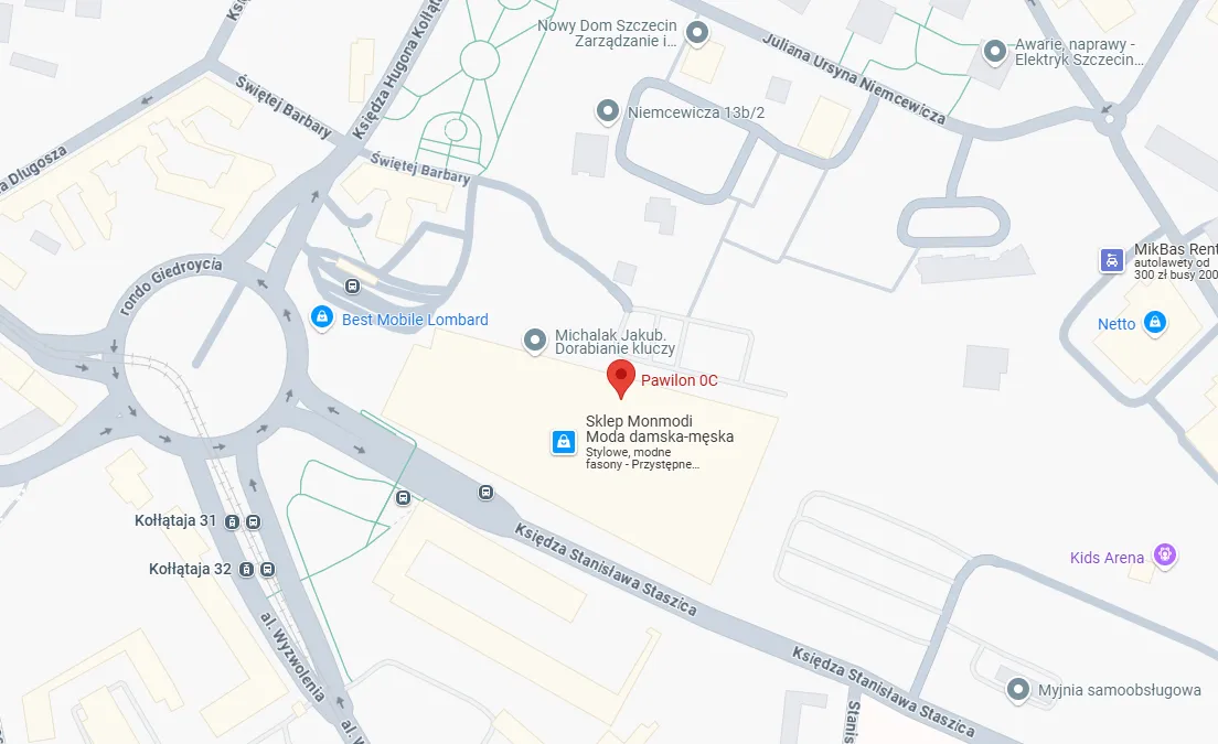 Lokalizacja sklepu Powloczke.pl na mapie
